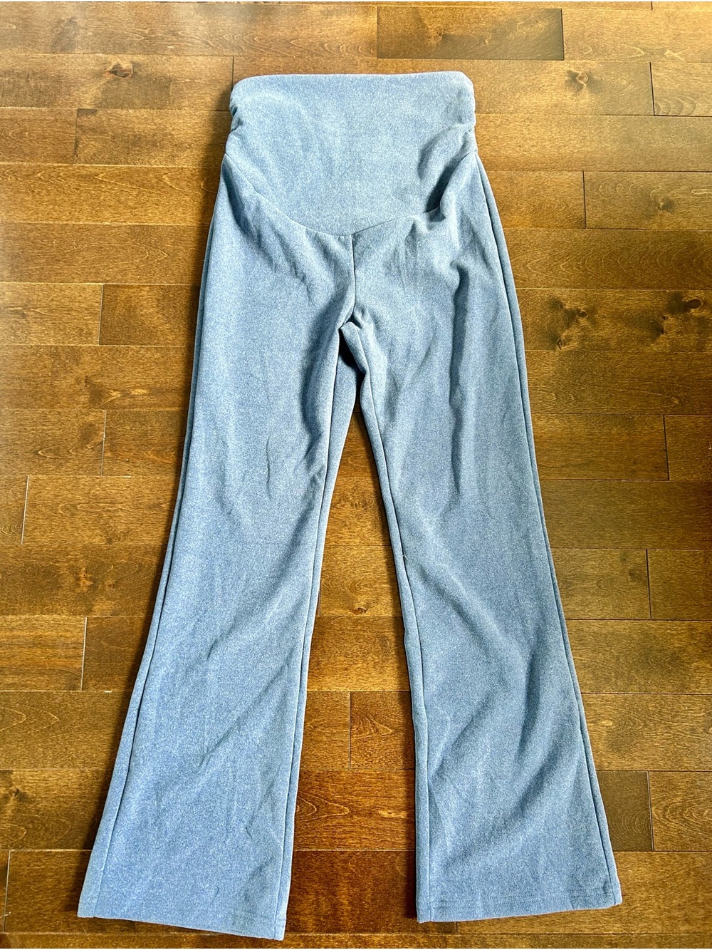 Women's High-Waist Flare Pants - Light Blue